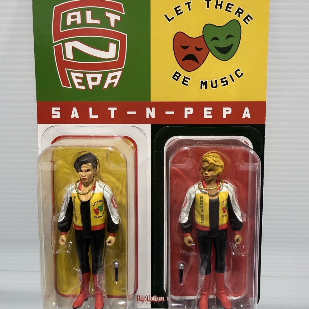 Salt-N-Pepa ReAction Figures Super7 Let There Be Music 2-Pack Hip Hop Rap Icons